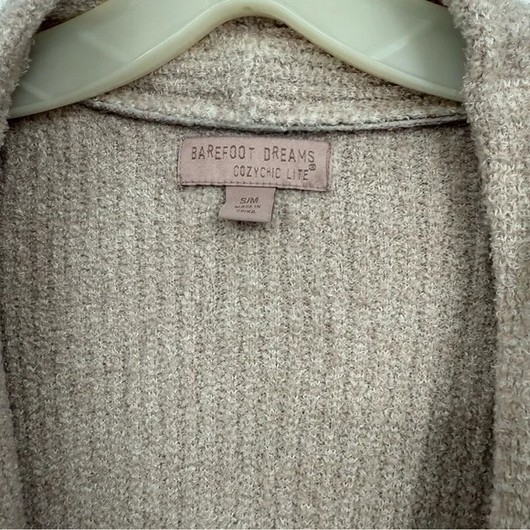 BAREFOOT DREAMS CozyChic Women's Robe Belted pink Size 2 small/medium bathrobe - Picture 5 of 11